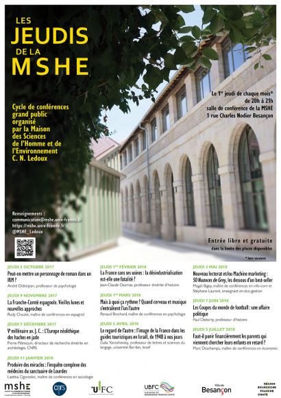 Affiche des Jeudis de la MSHE 17-18