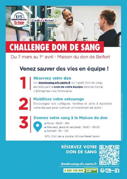 L'IUT NOrd Franche-Comté participe au challenge inter-organismes du don du sang!