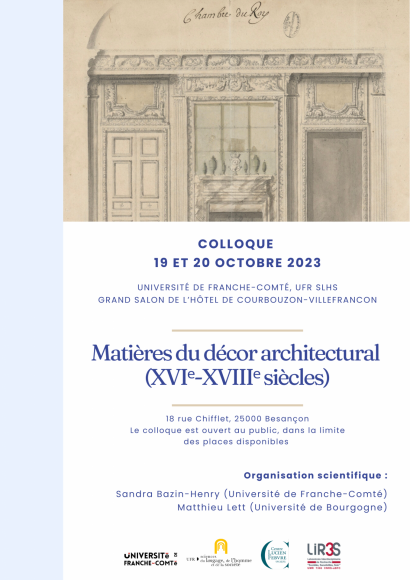 Colloque Matières du décor architectural