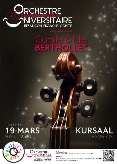 L’Orchestre Symphonique Universitaire de Besançon avec la participation de Camille et Julie Berthollet