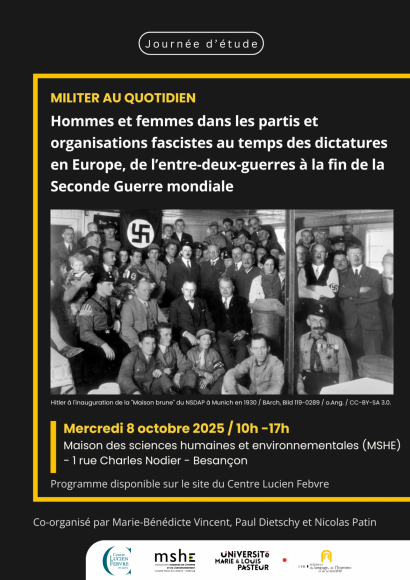 journée d'étude Militer au quotidien