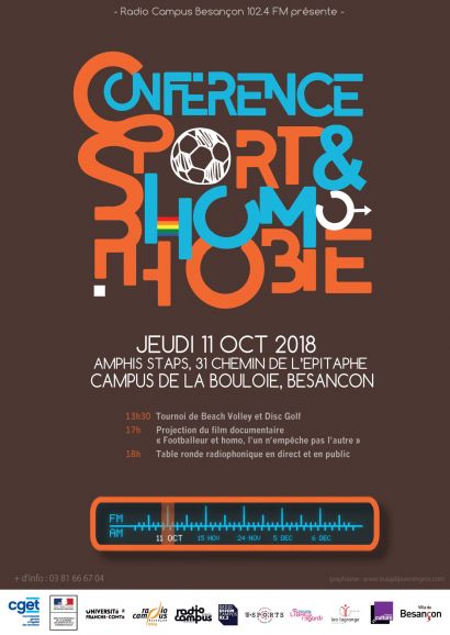 affiche Conférence Sport & homophobie