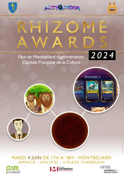 Rhizome Awards 2024 : 4 juin, à Montbéliard