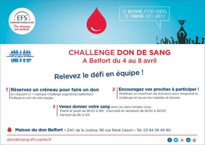 L'IUT de Belfort-Montbéliard participe au 3ème challenge du don du sang