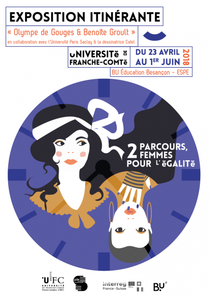 Affiche exposition "Olympes de Gouges et Benoite Groult"