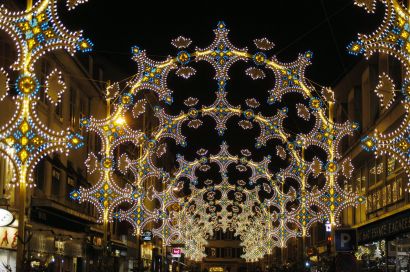 Illuminations de noël à Montbéliard.