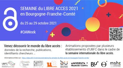 Semaine du libre accès 2021 en Bourgogne-Franche-Comté