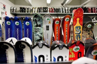 Skis et chaussures de ski