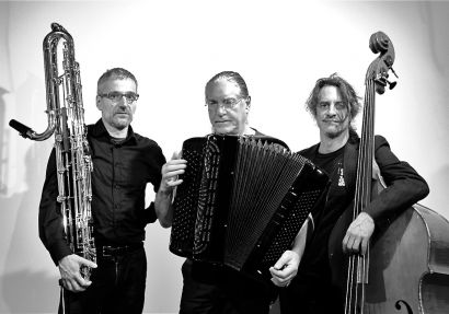 Ugo Boscain, Fred Marty et Claude Parle, musiciens