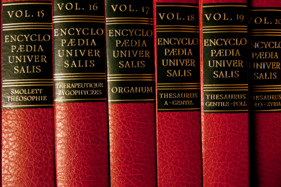 Photos de volumes d'encyclopédie