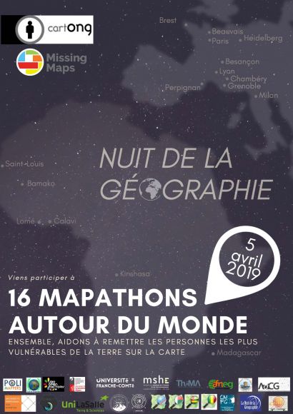 Affiche Nuit de la géographie 2019