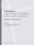 Couverture du livre &quot;Interactions entre recherches en didactiques et formation des enseignants&quot;