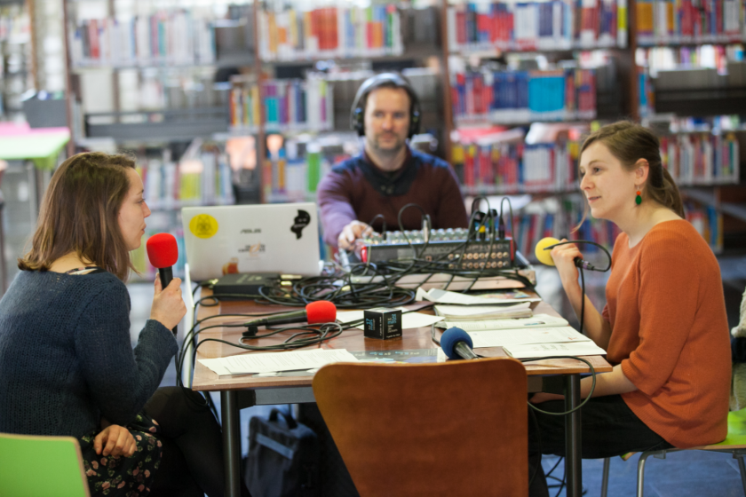 Plateau mobile de radio campus à la Bouloie