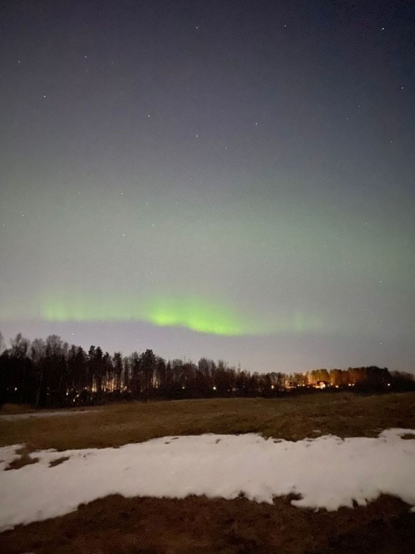 Aurores boréales en Suède