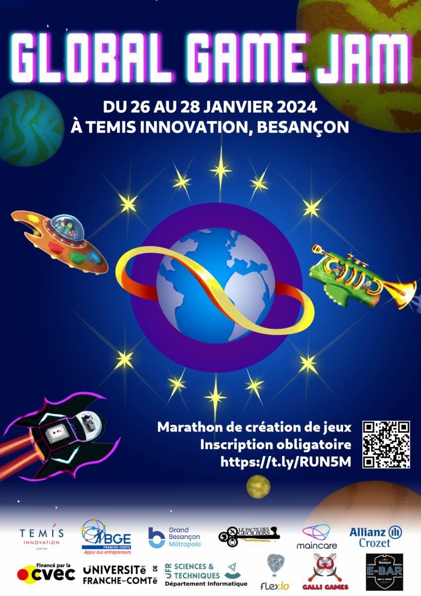 La Global Game Jam 2024 est lancée à Besançon L'ACTU de l'Université