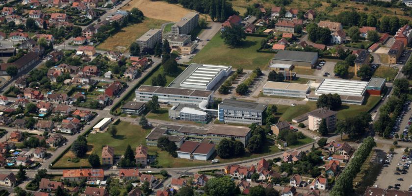 Vue aérienne du campus de Belfort