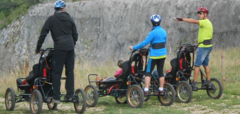 Cimgo : un kart tout terrain permettant la descente de piste à ski avec des personnes handicapées