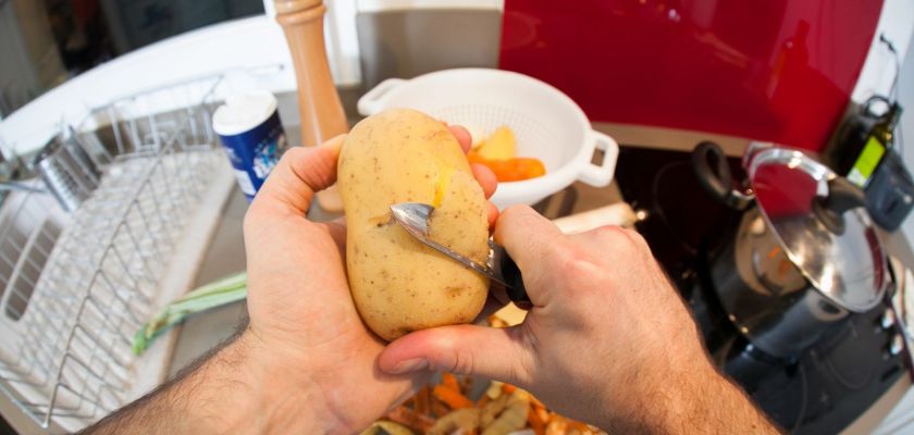 épluchures de pomme de terre