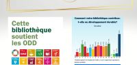 poster des 17 Objectifs de Développement Durable, résultats de la BU Santé en matière d'ODD 