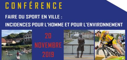 Conférence Faire du sport en ville : incidences pour l'homme et pour l'environnement