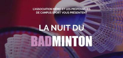 Nuit du badminton, à Montbéliard avec La MéMO le 16 février 2017