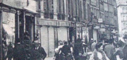 Rue commerçante de Besançon au 19ème siècle