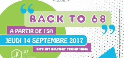 L'IUT de Belfort-Montbéliard fête ses 50 ans: Back to 68 le 14 semptembre 2017
