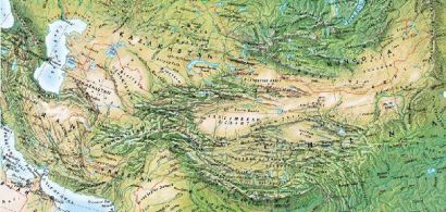 Carte de l'Asie Centrale