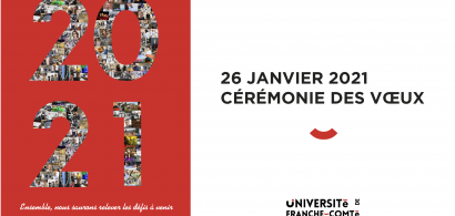 Cérémonie des vœux 2021 de l'université de Franche-Comté