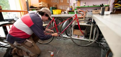 réparation de vélo