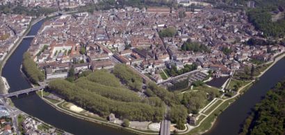 Vue aérienne de la Ville de Besançon